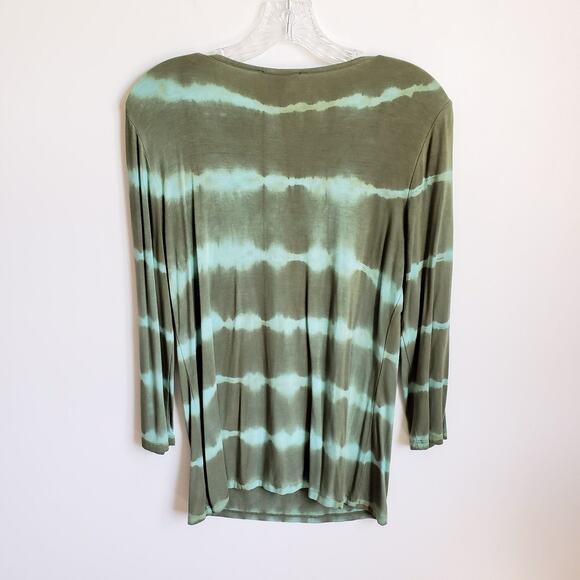 Sundance Green Soft Stretch Tie Dye Beaded T-Shirt - Picture 4 of 7